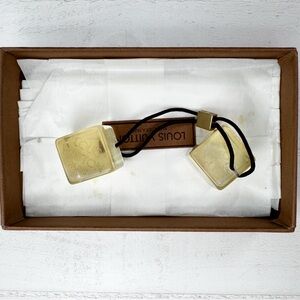 ✨ Louis Vuitton Resin Cube Hair Tie / Bag Charm – Vintage w/ Box